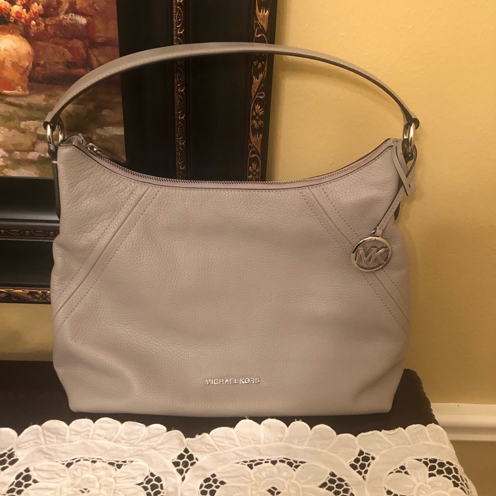 NWOT Michael Kors light gray purse